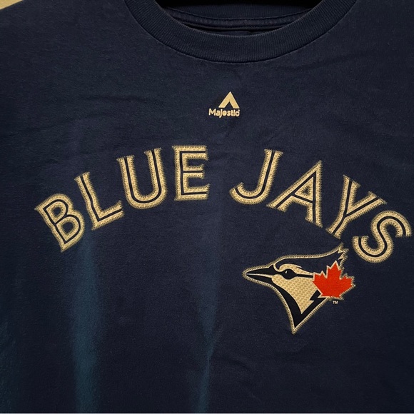 Toronto Blue Jays Josh Donaldson Medium Name Number Blue T-Shirt‎ MLB Baseball - Picture 2 of 11